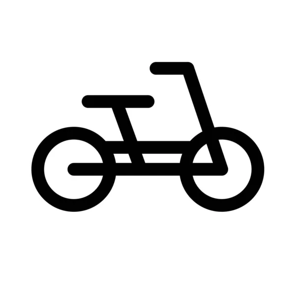 Small Bicycle Icon Bicycle Parking Editable Vector — Vettoriale Stock