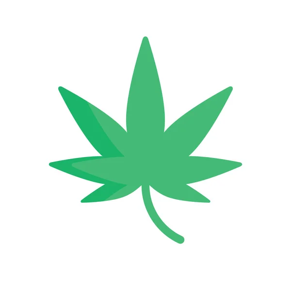 Cannabis Leaf Icon Marijuana Leaf Marijuana Weed Editable Vector — 图库矢量图片