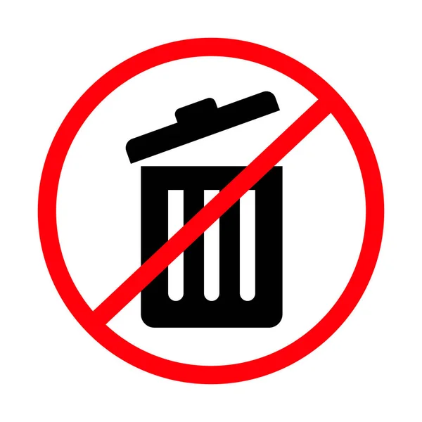 Throw Garbage Away Sign Trash Can Dumping Sign Editable Vector — Image vectorielle