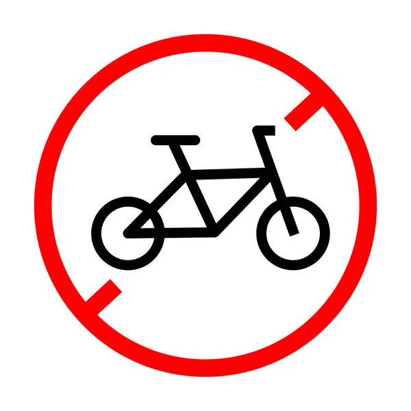 Bicycle Parking Prohibited Bicycle Driving Prohibited Editable Vector — Archivo Imágenes Vectoriales