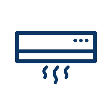 Air conditioning. Thermostat icon. Editable vector.