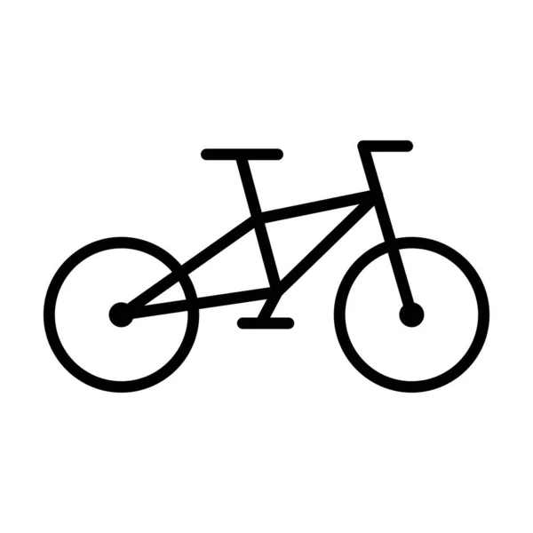 Bicycle Icon Cycling Bicycle Parking Editable Vector —  Vetores de Stock