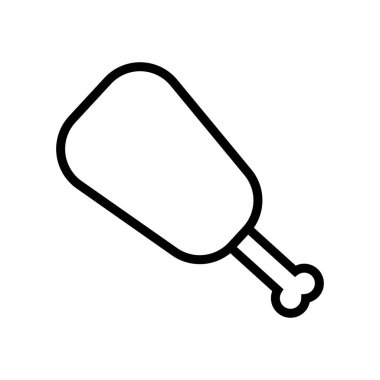 Meat on the bone icon. Editable vector.