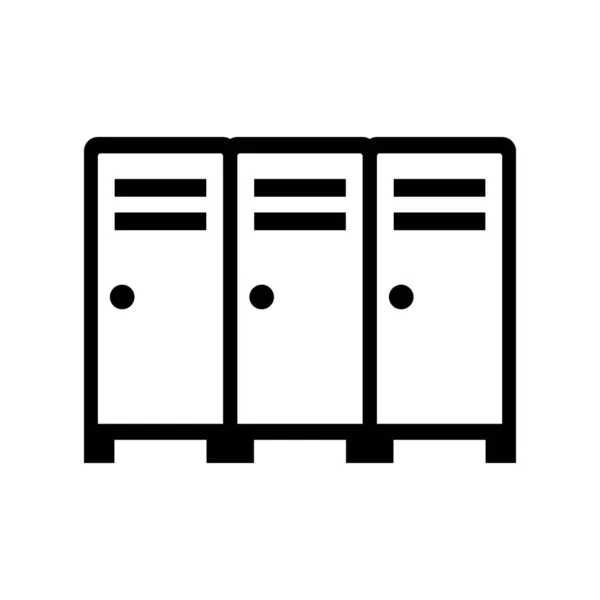 Locker Icon Vestuario Vector Editable — Vector de stock