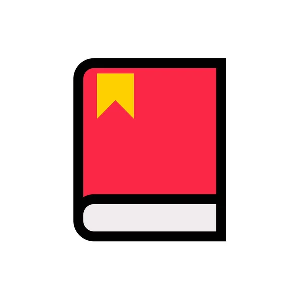 Bookmark Book Icon Dictionary Textbook Editable Vector — Stock Vector