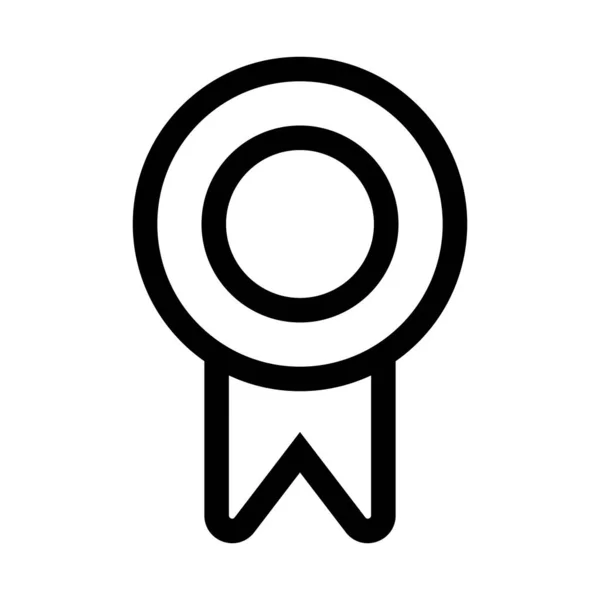 Insignia Simple Medalla Premio Vector Editable — Vector de stock