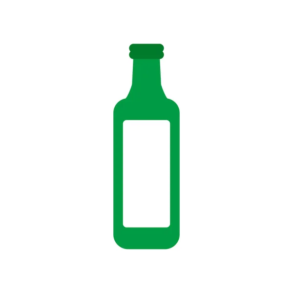 酒瓶图标 酒的象征 可编辑矢量 — 图库矢量图片