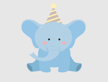 Küçük şirin fil portresi taşıyıcısı, kaliteli.