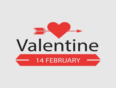 Soyut Mektup Başlangıç Sevgililer Günü Vektör Logosu, Kaliteli Kalite