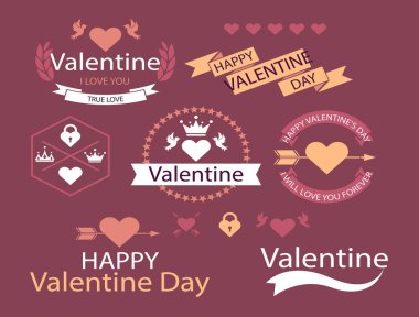 Soyut Mektup Başlangıç Sevgililer Günü Vektör Logosu, Kaliteli Kalite