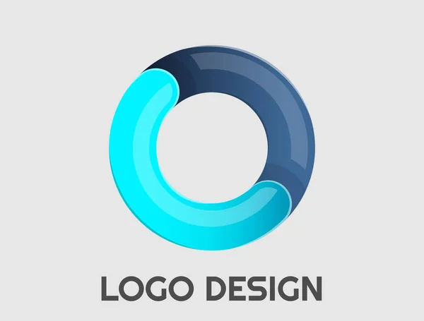 Design Logo Professionale Colorato Regolabile — Vettoriale Stock