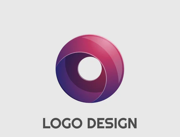 Diseño Del Logotipo Profesional Colorido Ajustable — Vector de stock