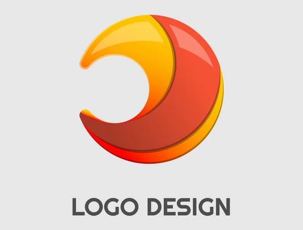 Professionelles Logo Design Bunt Verstellbar — Stockvektor