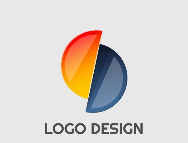Professioneel Logo Ontwerp Kleurrijk Verstelbaar — Stockvector