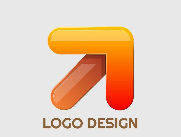 Professional Logo Design Colorful Adjustable — Stock Vector