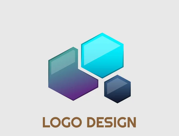 Profesjonalny Design Logo Kolorowe Regulowane — Wektor stockowy