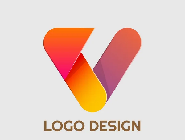 Professional Logo Design Colorful Adjustable — Stock Vector