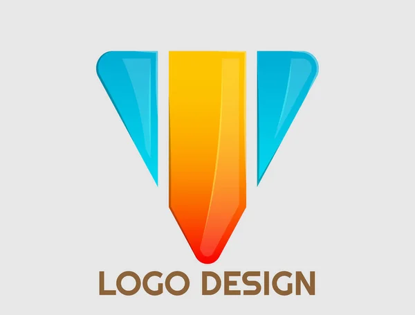 Professionelles Logo Design Bunt Verstellbar — Stockvektor