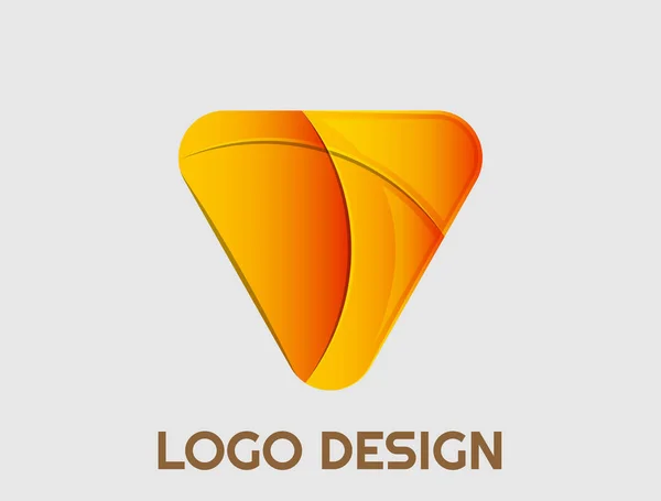 Diseño Del Logotipo Profesional Colorido Ajustable — Vector de stock