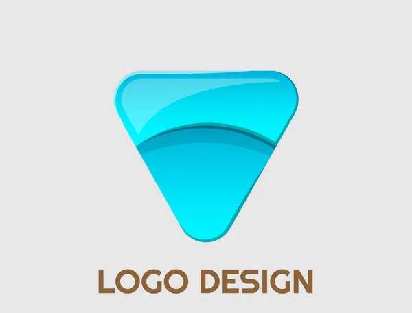 Design Logotipo Profissional Colorido Ajustável — Vetor de Stock
