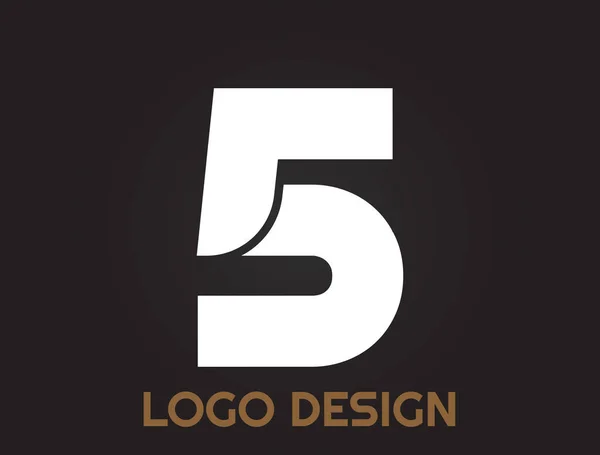 Αριθμοί Ένα Όμορφο Σχεδιασμό Λογότυπο Σχεδιασμό — Διανυσματικό Αρχείο