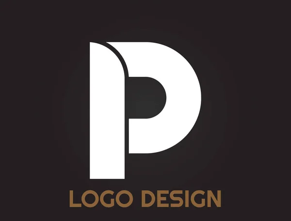 Letras Del Alfabeto Hermoso Diseño Diseño Del Logotipo — Vector de stock