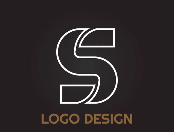 Letras Del Alfabeto Hermoso Diseño Diseño Del Logotipo — Vector de stock