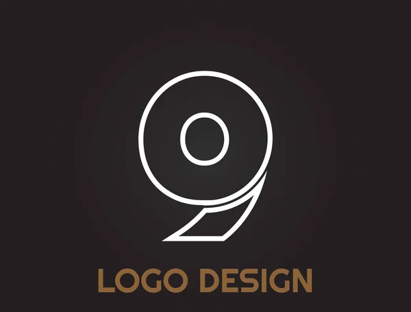 Čísla Krásném Designu Design Loga — Stockový vektor