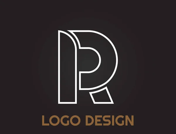 Huruf Alfabet Dalam Desain Yang Indah Desain Logo - Stok Vektor