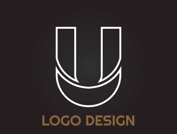 Alfabet Letters Een Prachtig Design Logo Design — Stockvector