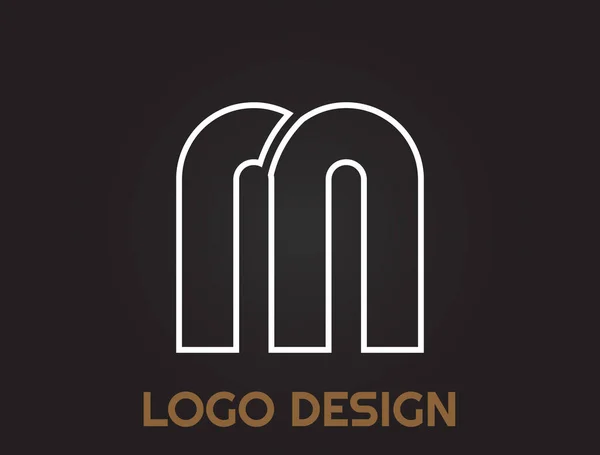 Letras Del Alfabeto Hermoso Diseño Diseño Del Logotipo — Vector de stock