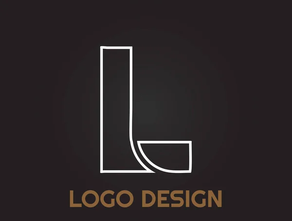 Γράμματα Αλφάβητο Ένα Όμορφο Σχέδιο Λογότυπο Σχεδιασμό — Διανυσματικό Αρχείο
