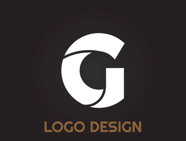 Alfabe Harfleri Güzel Bir Dizayn Logo Tasarımı — Stok Vektör