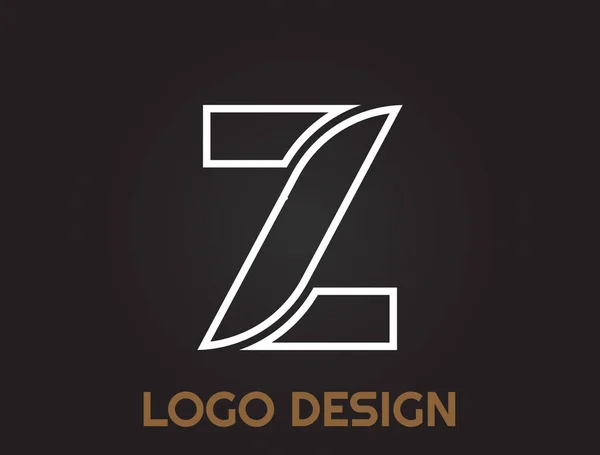 美しいデザイン ロゴデザインのアルファベット文字 — ストックベクタ