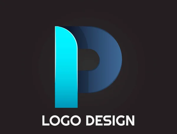 Letras Del Alfabeto Hermoso Diseño Diseño Del Logotipo — Vector de stock