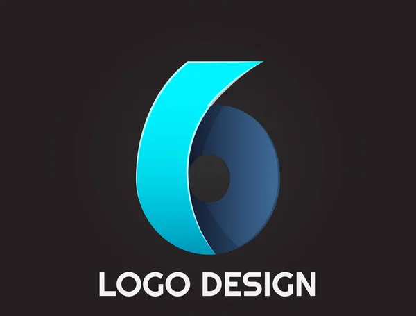 Números Belo Design Design Logotipo — Vetor de Stock