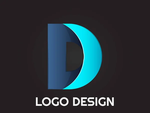 Letras Del Alfabeto Hermoso Diseño Diseño Del Logotipo — Vector de stock