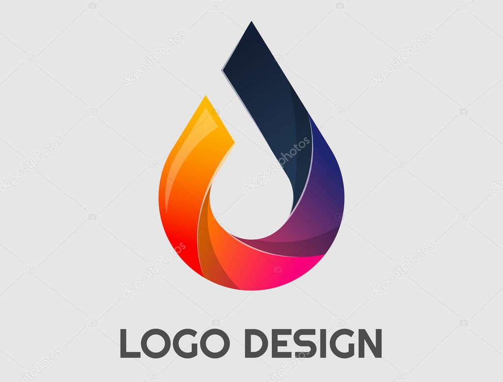 Professional logo design  Colorful, adjustable