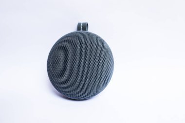Portable speaker on isolated white background