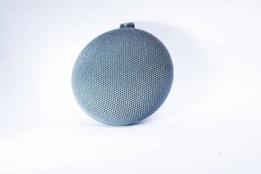 Portable speaker on isolated white background