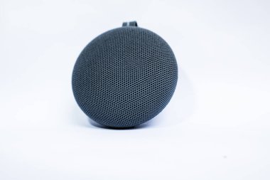 Portable speaker on isolated white background