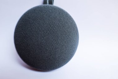 Portable speaker on isolated white background
