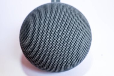 Portable speaker on isolated white background