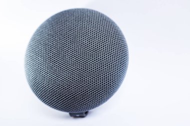 Portable speaker on isolated white background