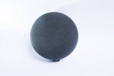Portable speaker on isolated white background