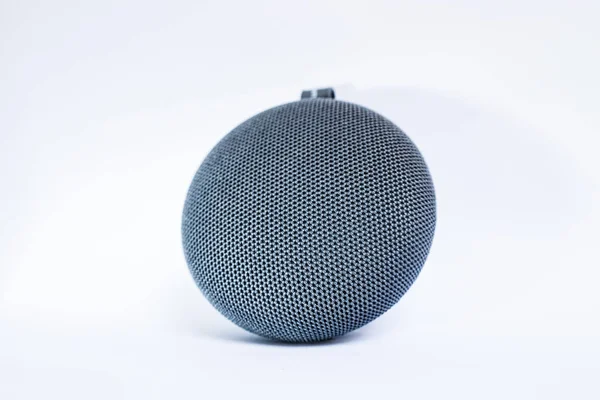 Portable speaker on isolated white background