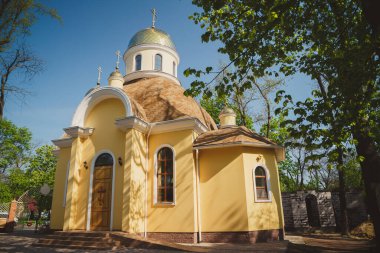 ODESSA, UKRAINE - 1 Mayıs 2015: Ukrayna Ortodoks Kilisesi Saint Luka ve büyük şehit Valentina.