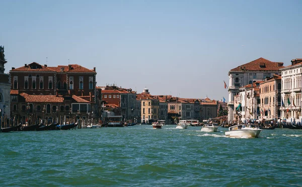 Venice Italy September 2018 Entrance Grand Canal Venice View Boat — Fotografia de Stock