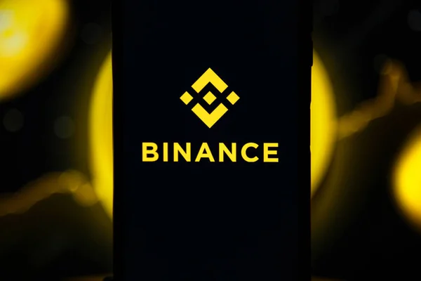 Ukraine Odessa October 2021 Binance Mobile App Running Smartphone Screen — Stock Photo, Image