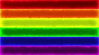 Gay bayrağının animasyonu. Gay gururunun gey bayrağı. Lgbt Gurur veya Gay Gurur Bayrağı.